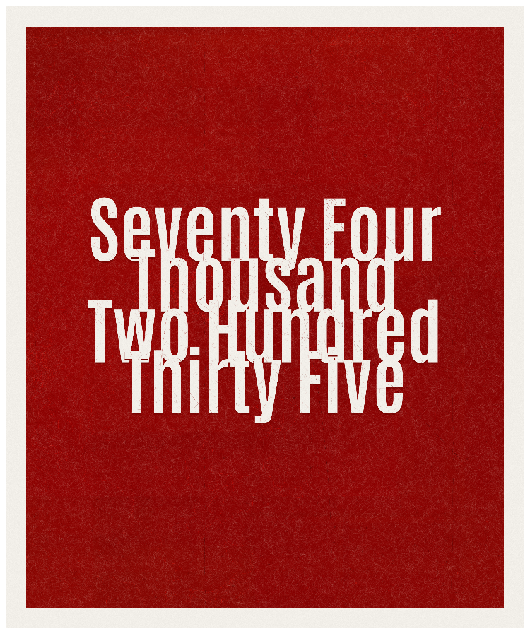 Count #74235