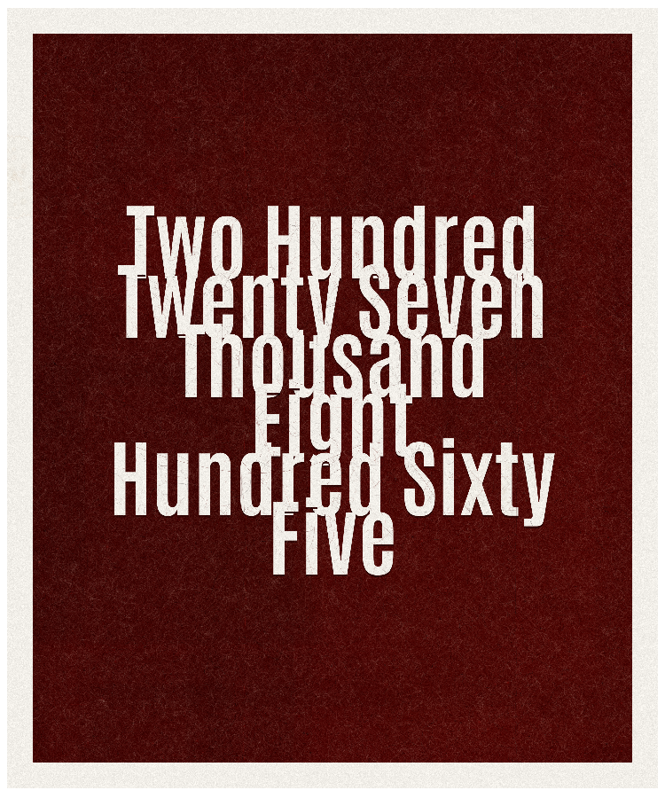 Count #227865