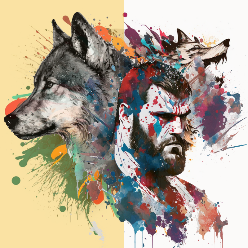 The Wolf and The Wrestler Bloke 