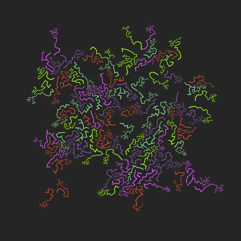 Random circle of Fractals #6