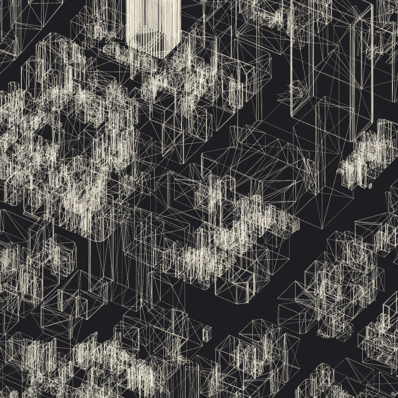 Wireframe City: Tokyo Shibuya