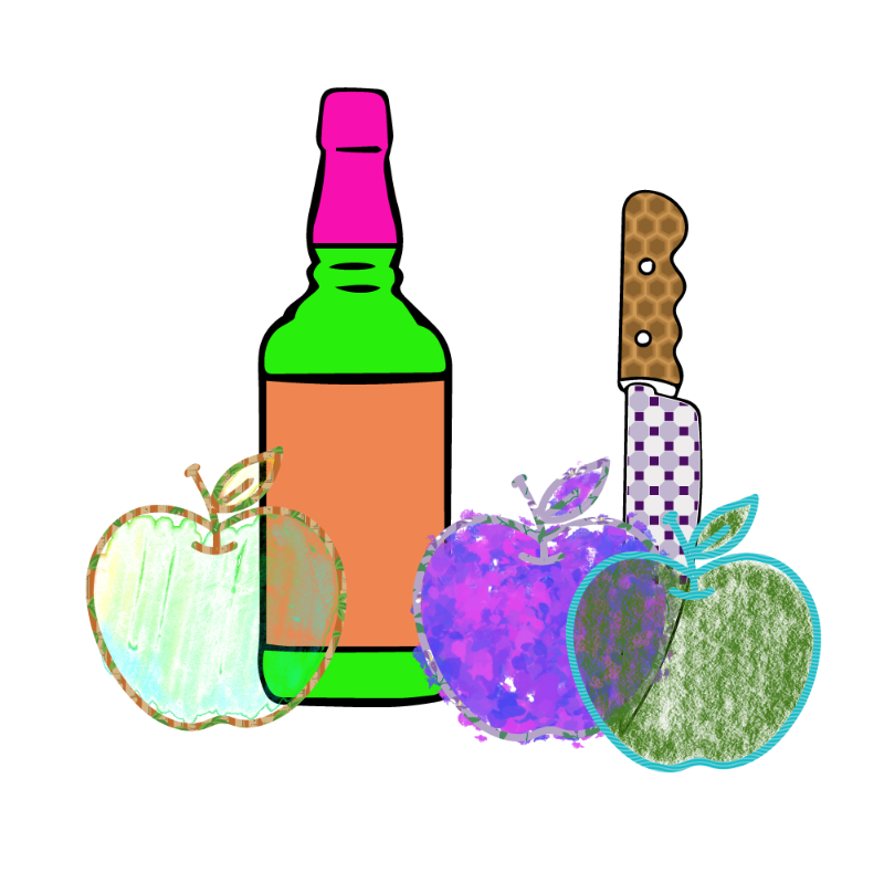 bottle and apples #15