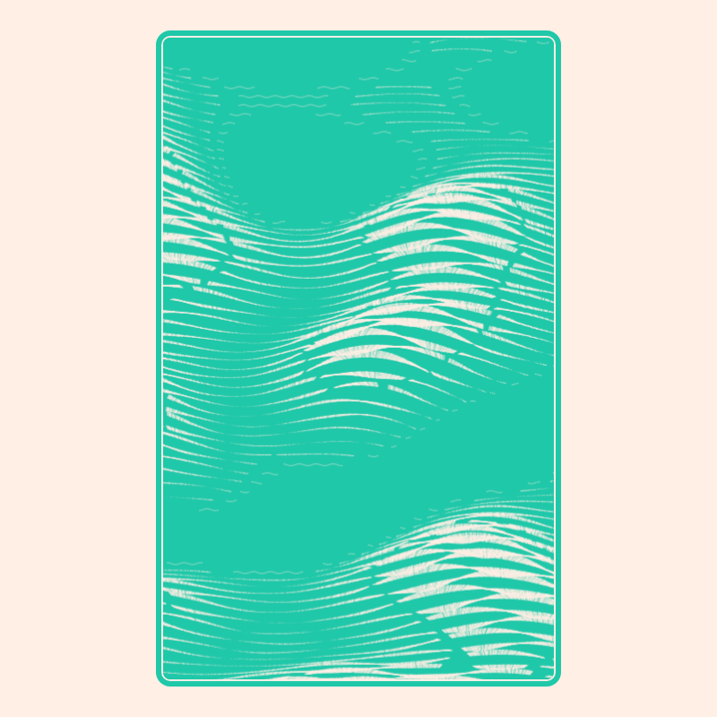 Topographic Playing Card #46