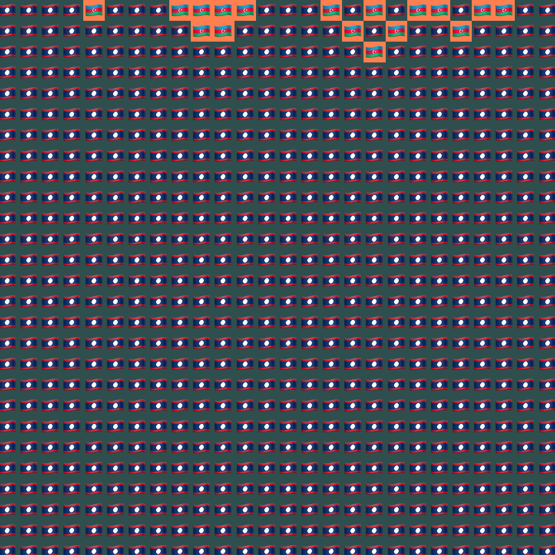 Elementary Cellular Emoji Automata #85