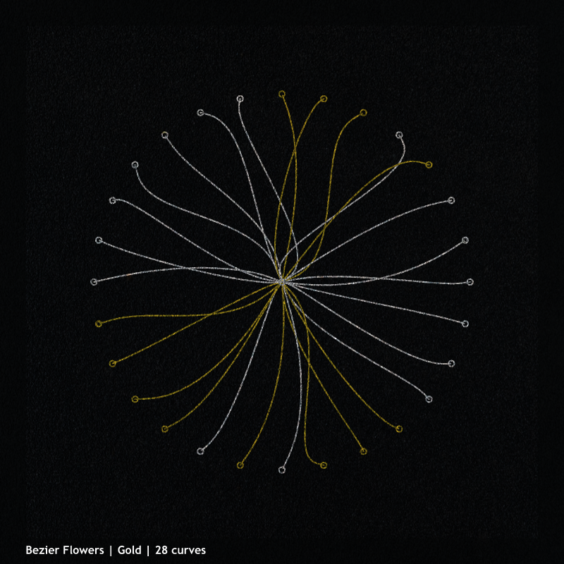 Bezier Flowers #2