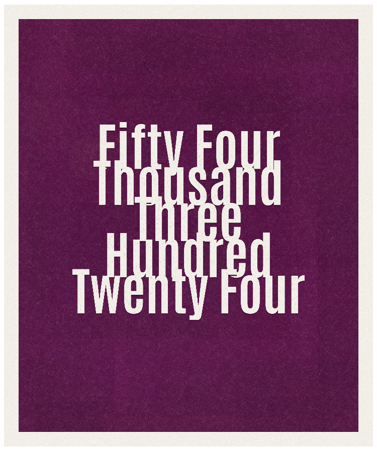 Count #54324