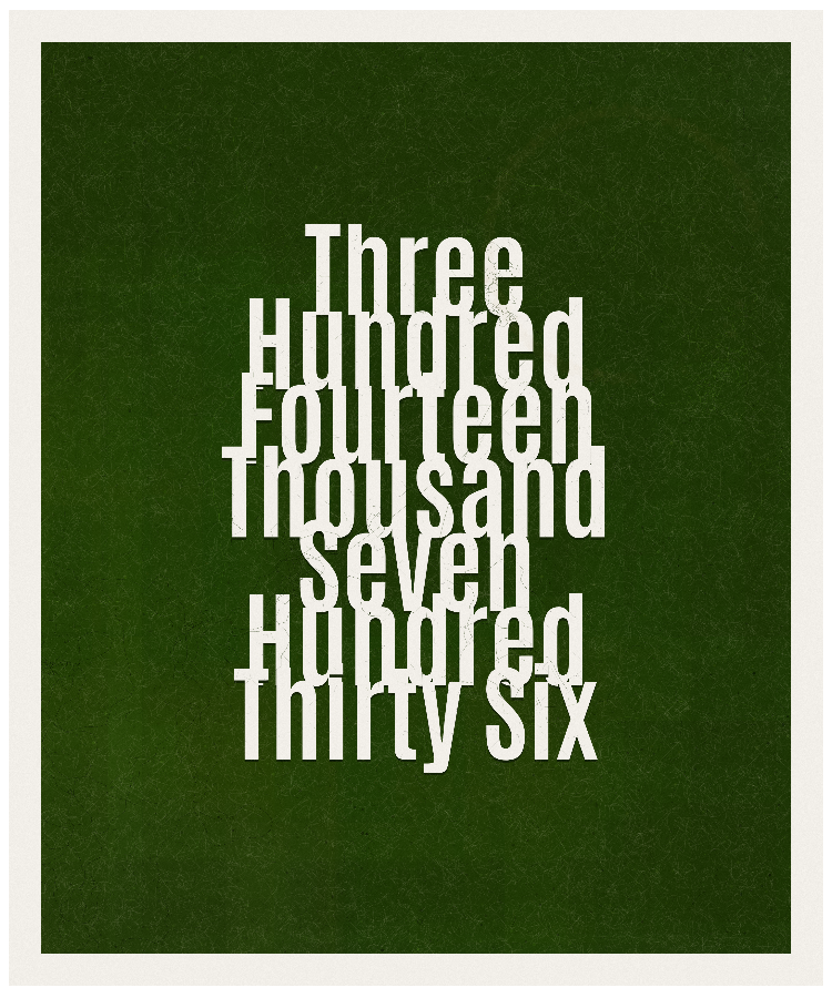 Count #314736