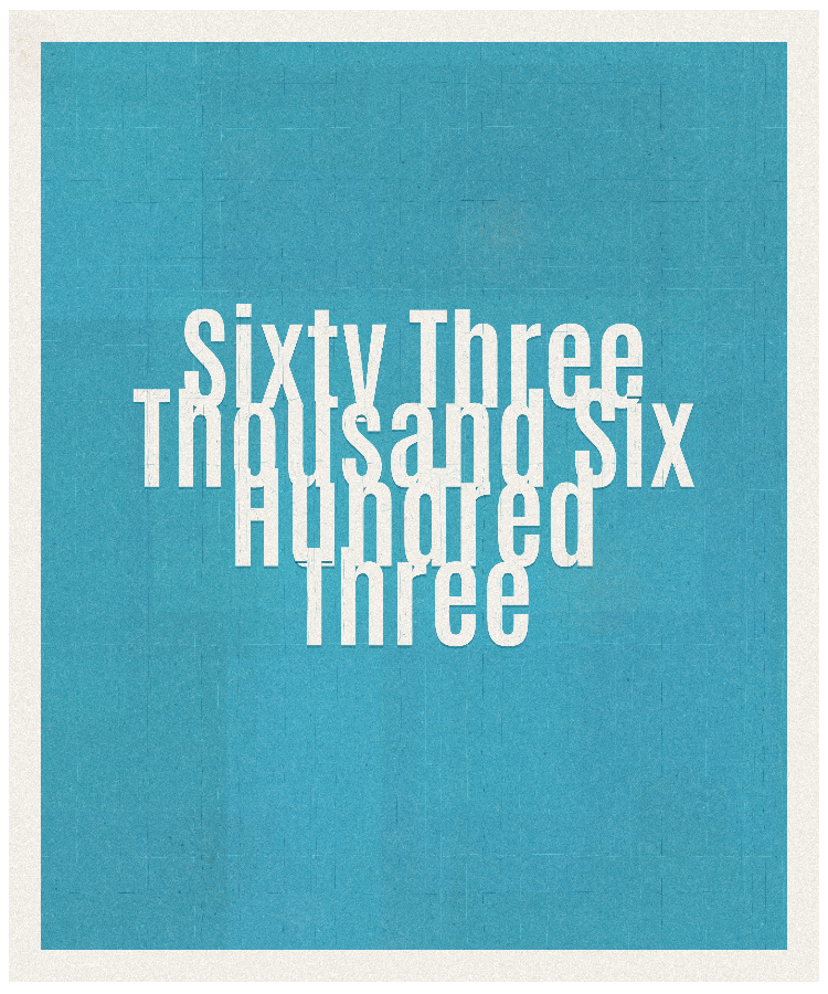 Count #63603