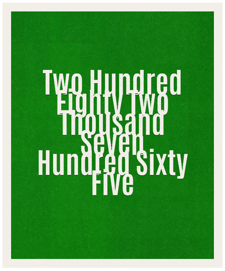 Count #282765