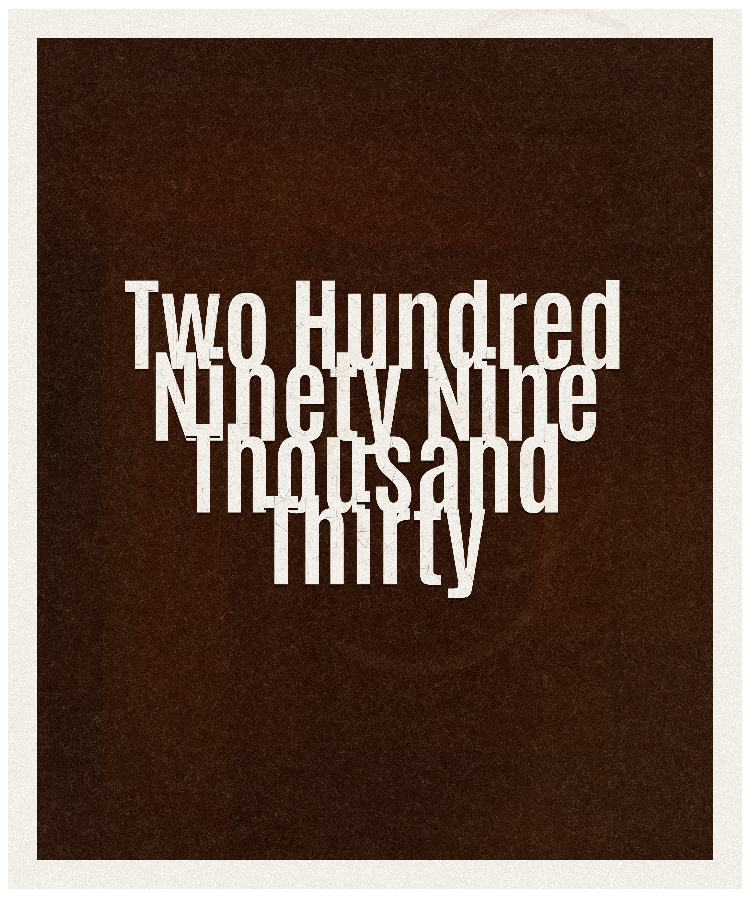 Count #299030