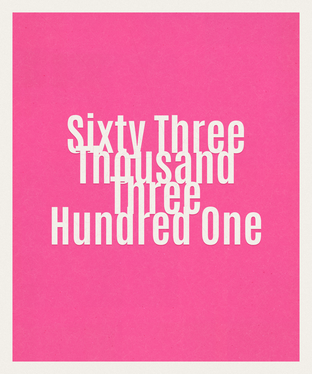 Count #63301