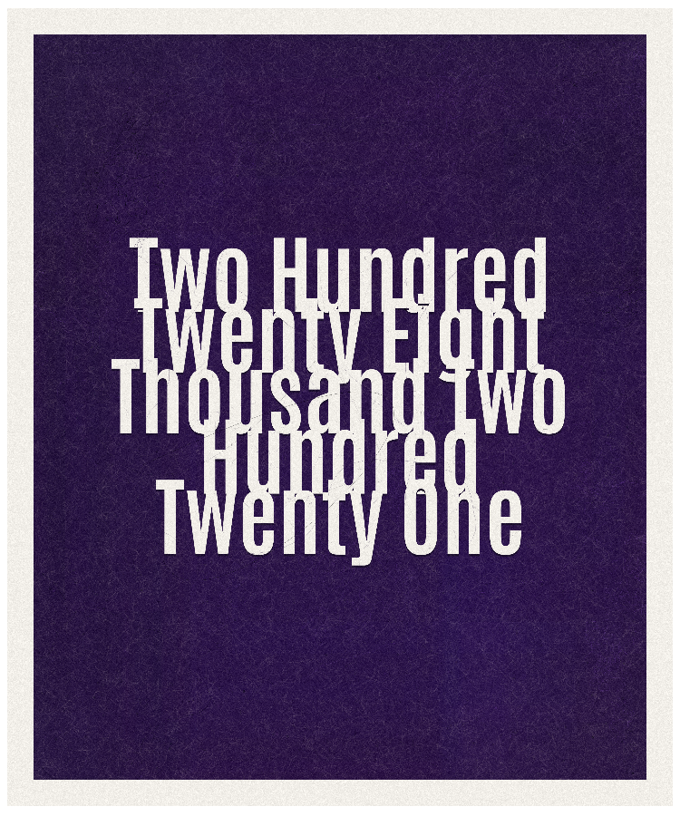 Count #228221