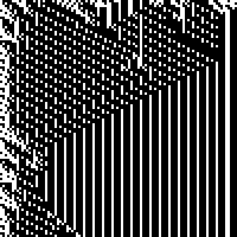 Colored Elementary Cellular Automaton #101