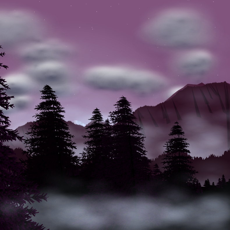 Moonlit Mountains #51