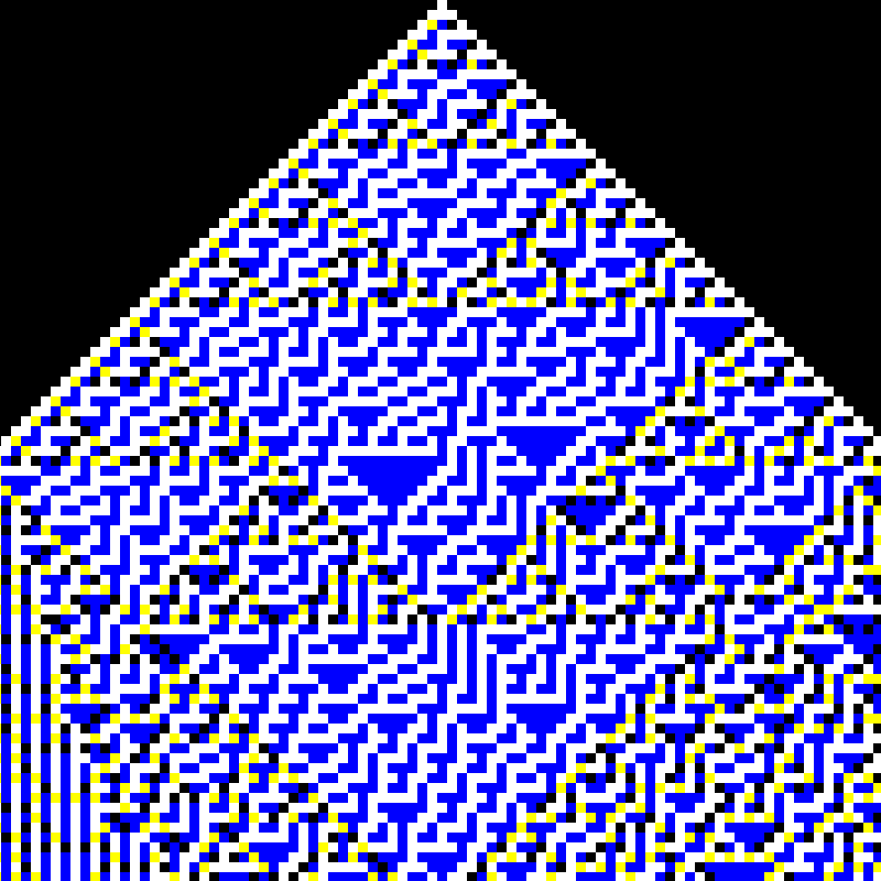 RGB Elementary Cellular Automaton #582