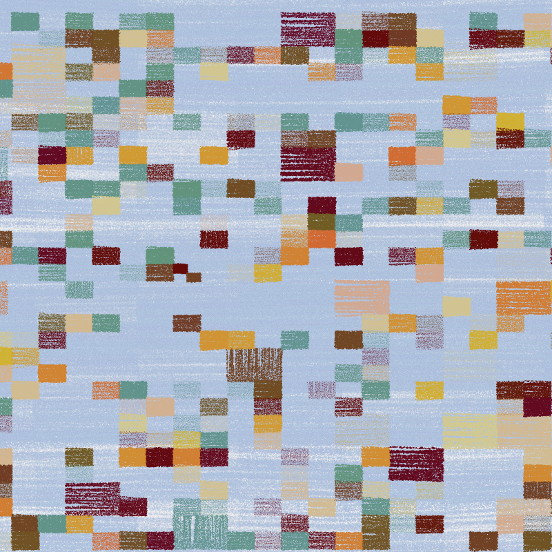 Composition #3 Patchwork Quilt #197