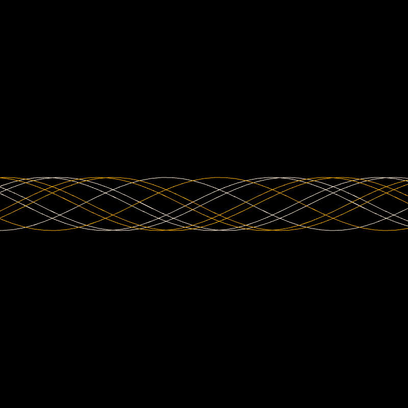 Genuary 15 ࿐ Sine Wave Finger Trap #6