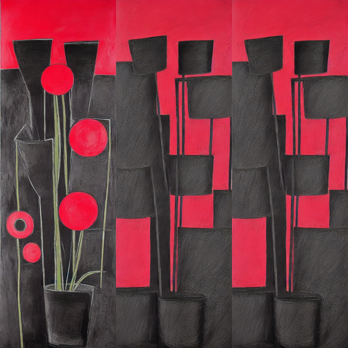Cubism Flowers #6