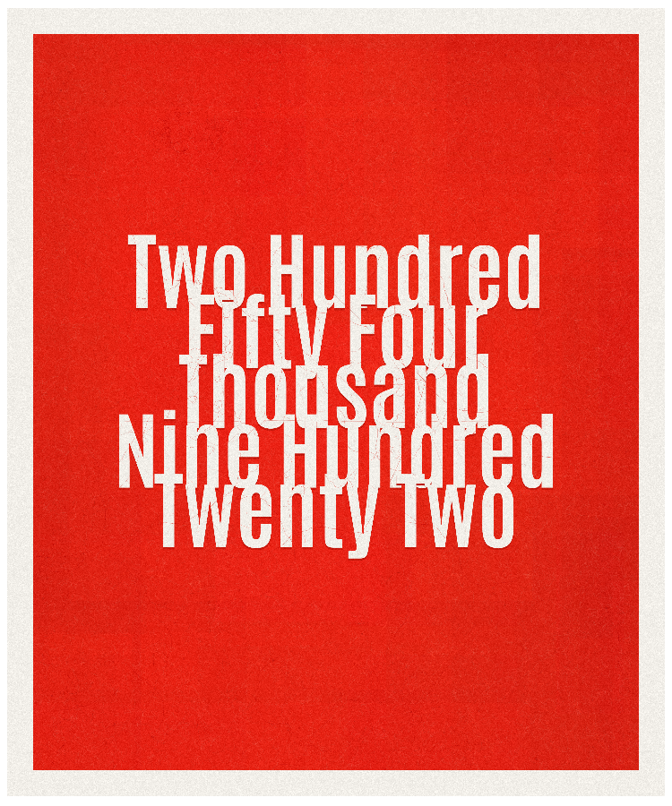 Count #254922
