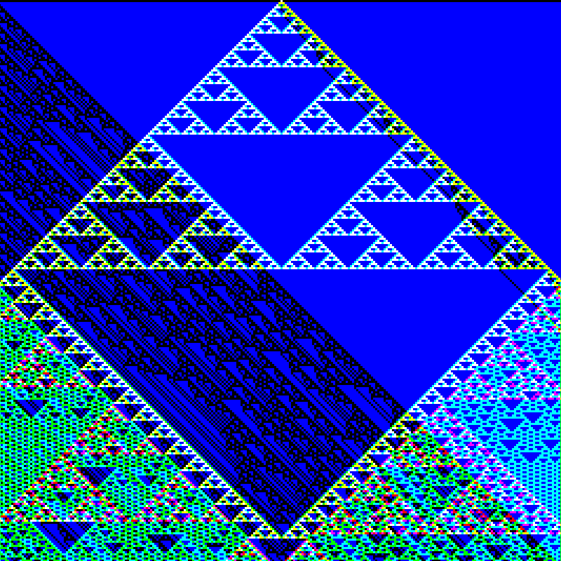 RGB Elementary Cellular Automaton #426