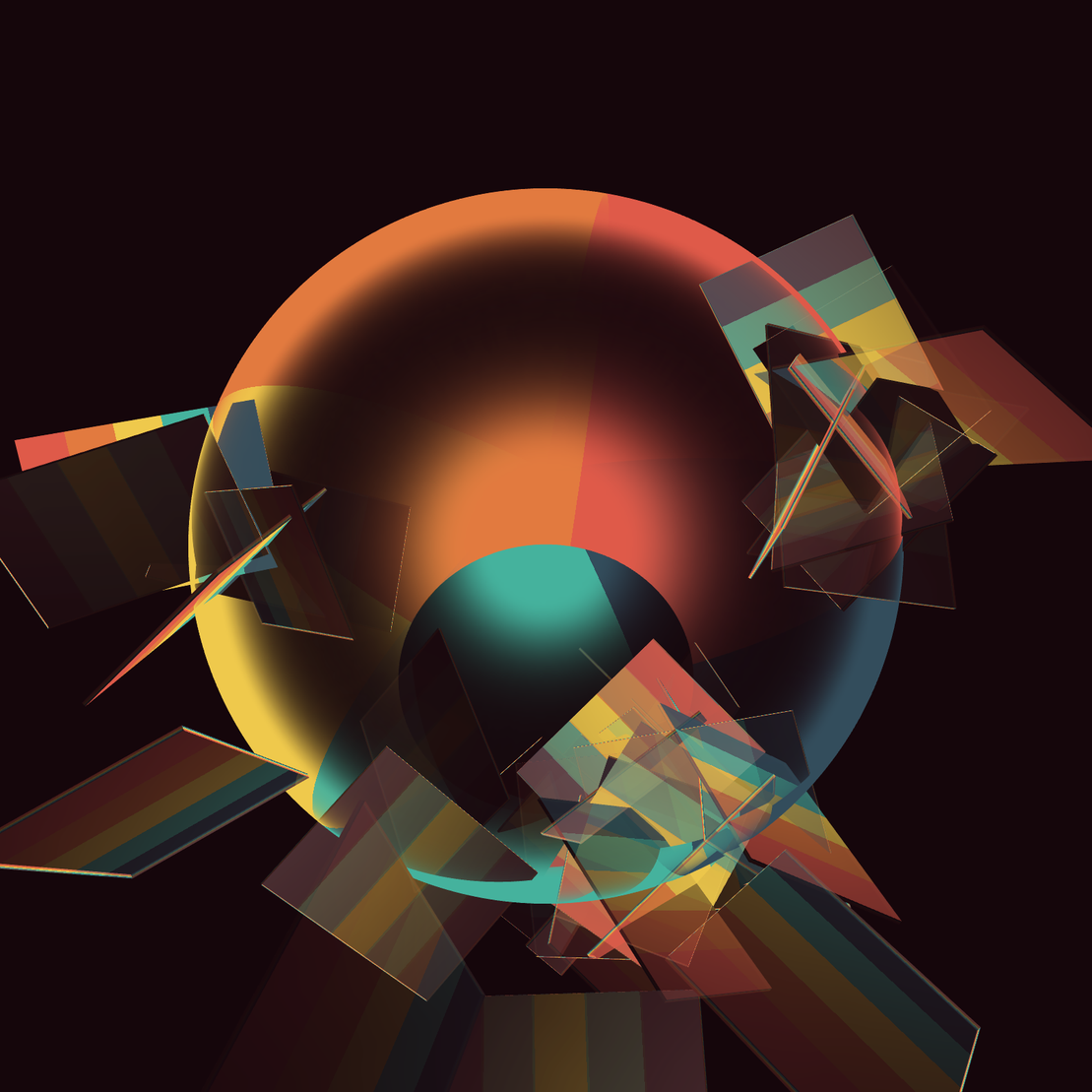 Composition with Sphere  #8