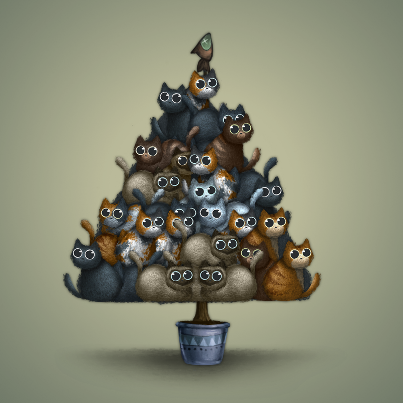 Fluffy Christmas Tree #52