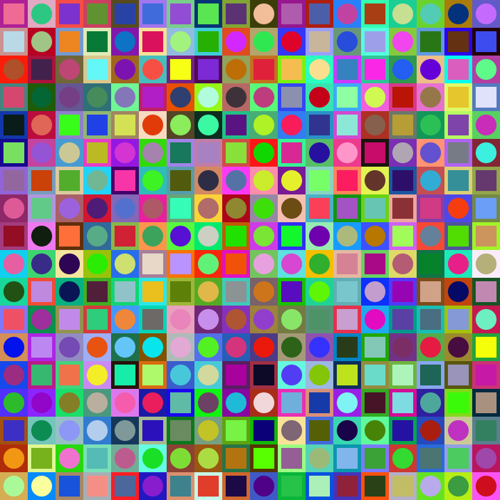 Square Dot Composition #108