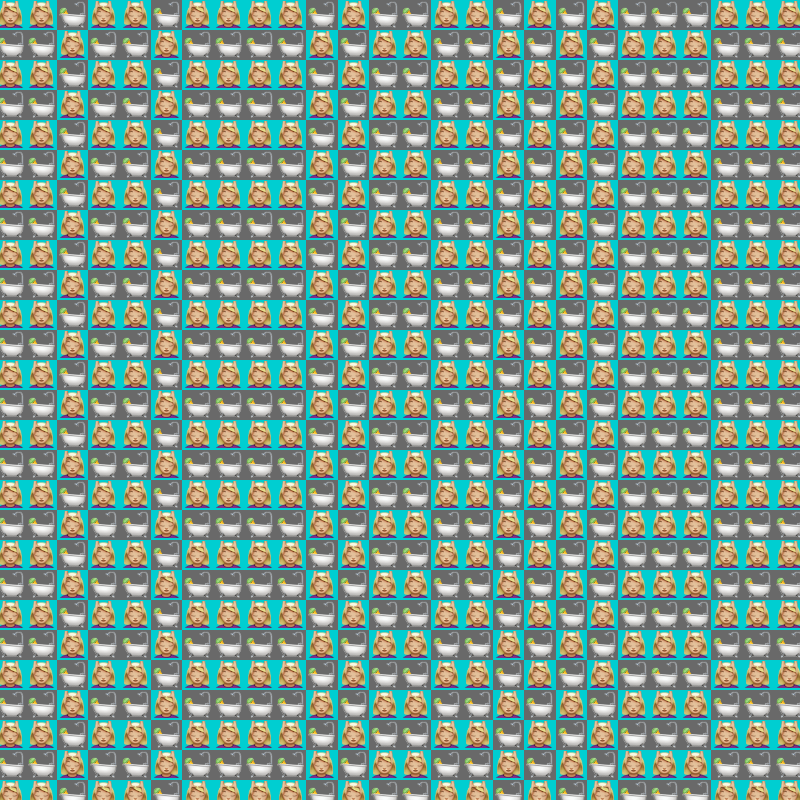 Elementary Cellular Emoji Automata #641