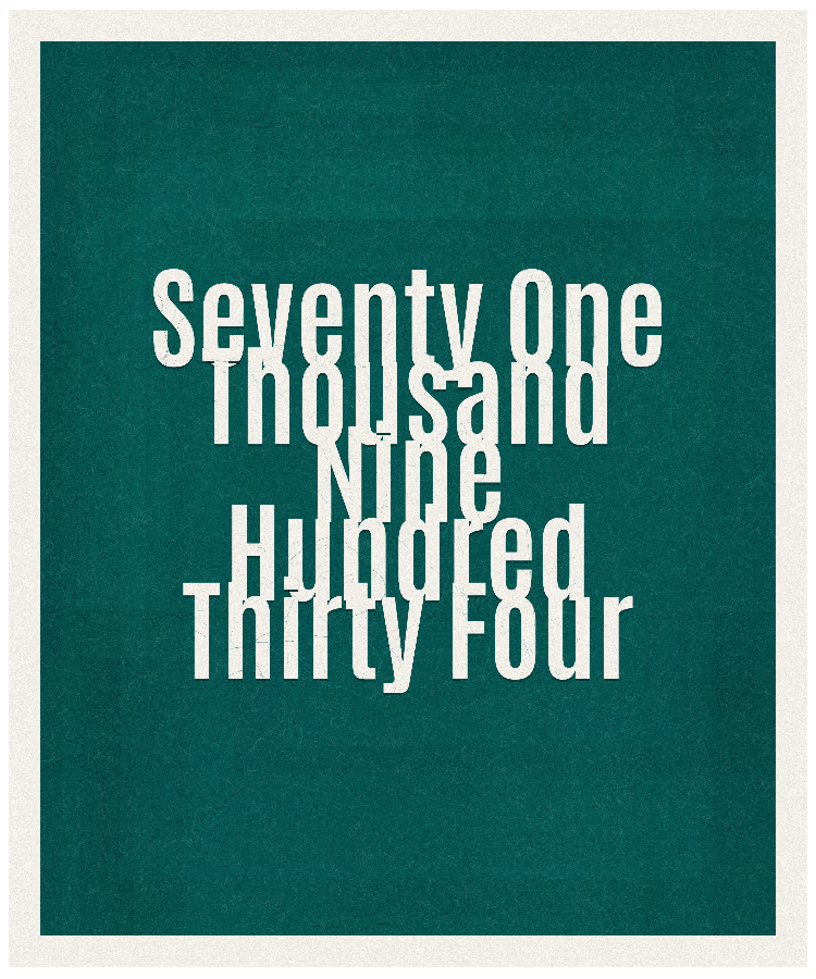 Count #71934