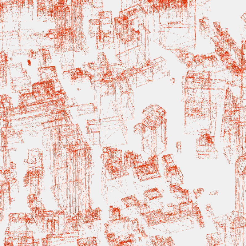 Algorithmic Drawing: Minato City Tokyo #49