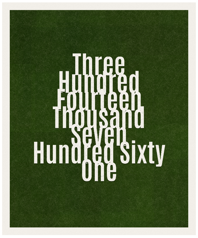 Count #314761