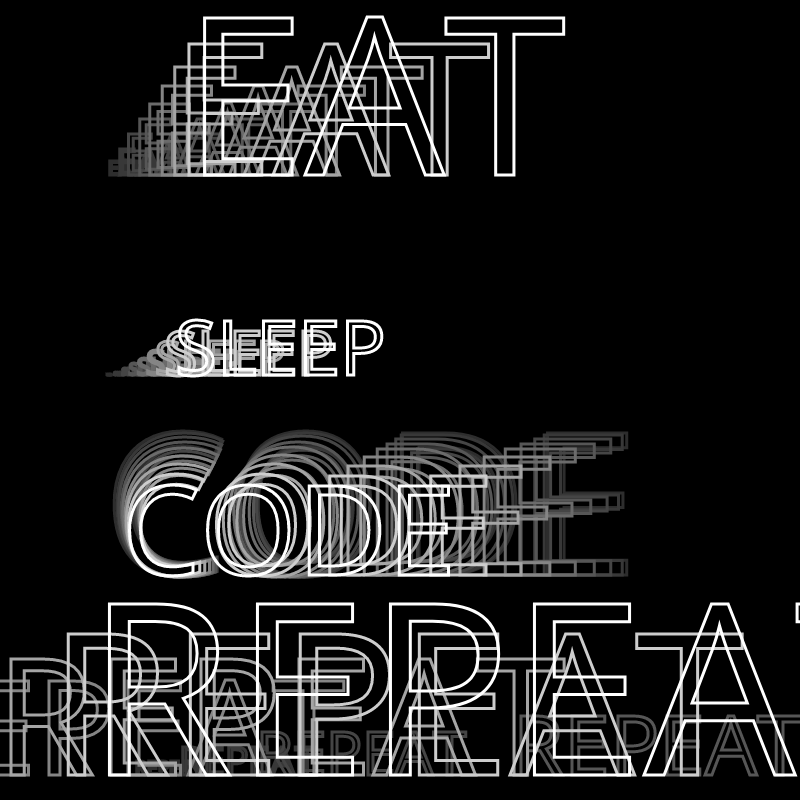 Eat Sleep Code Repeat #25