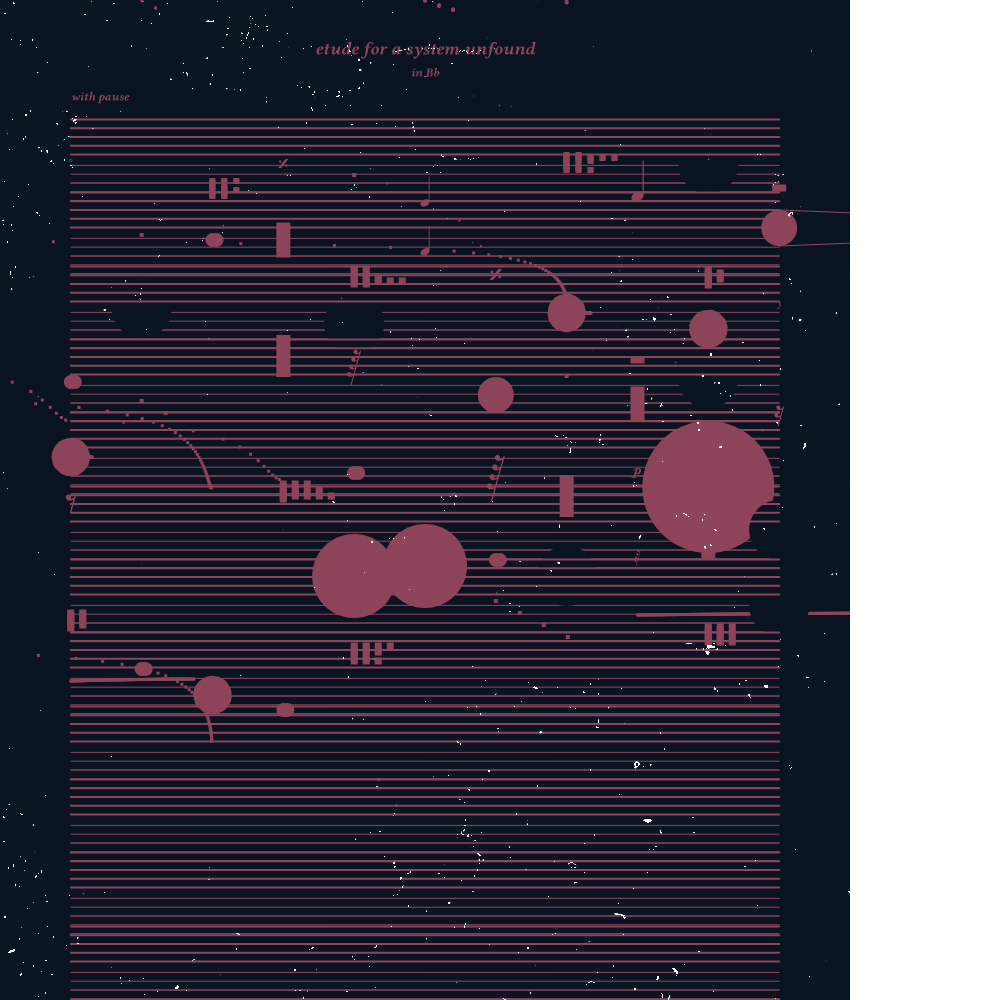 etude for a system unfound #24