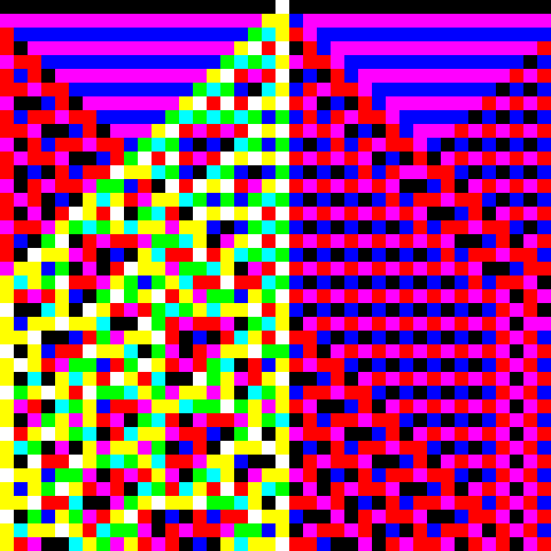 RGB Elementary Cellular Automaton #399