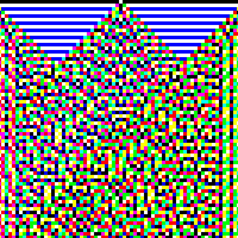 RGB Elementary Cellular Automaton #32