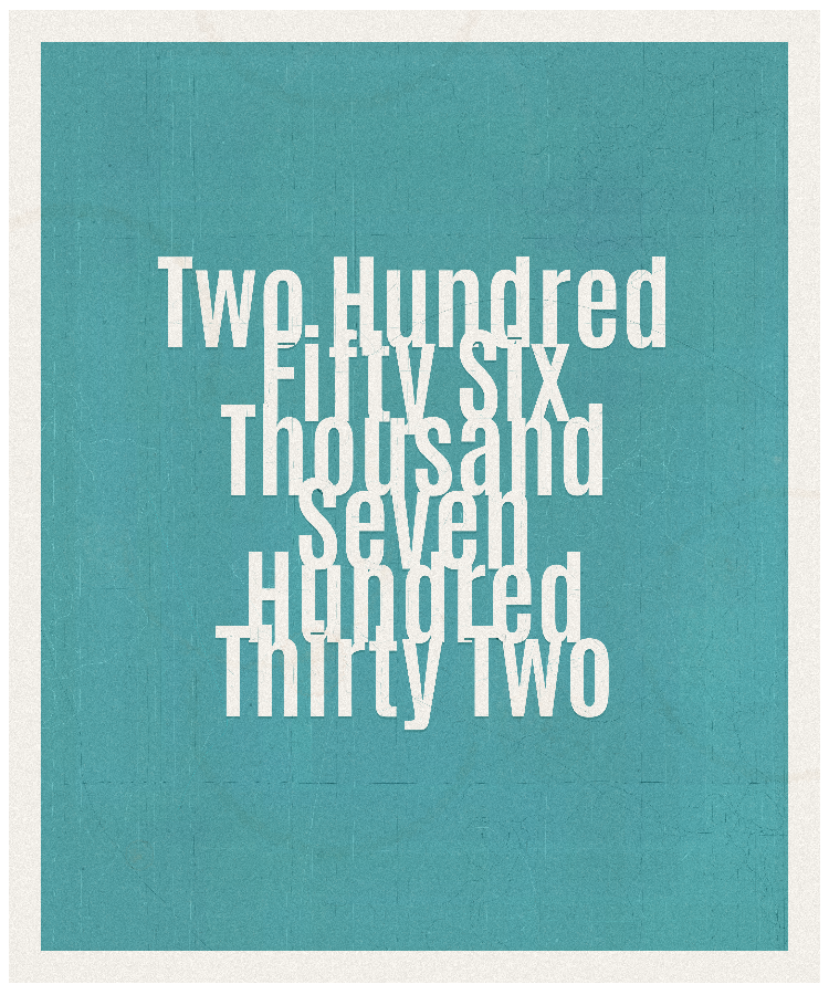 Count #256732