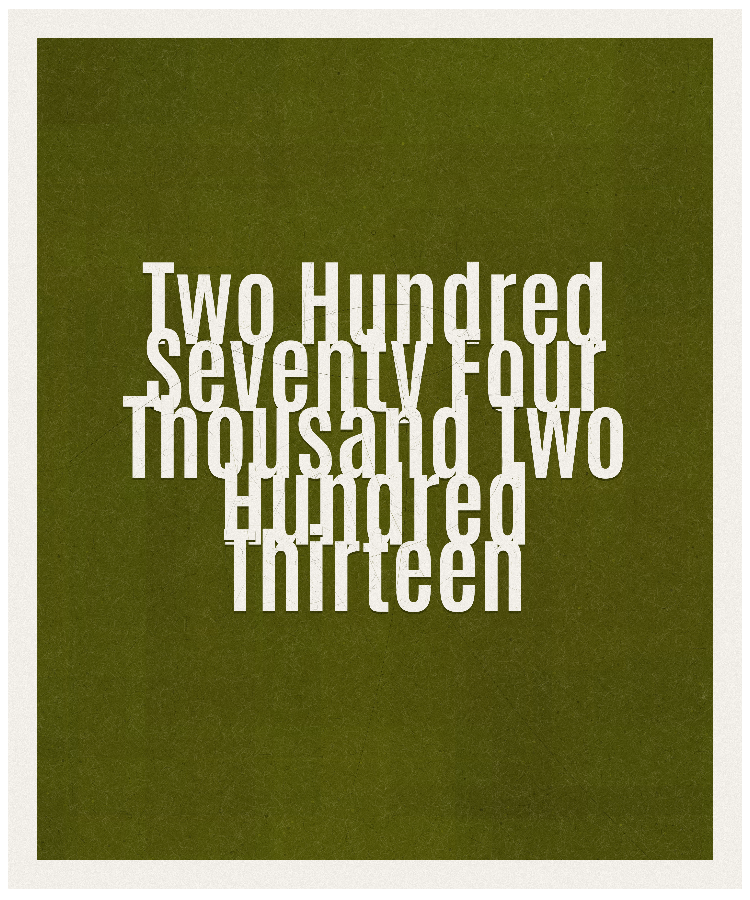 Count #274213