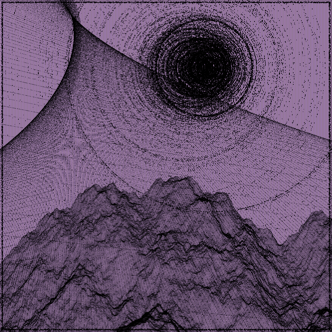 Surreal classic generative landscape #40