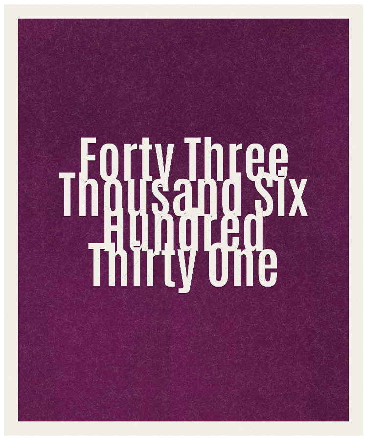 Count #43631