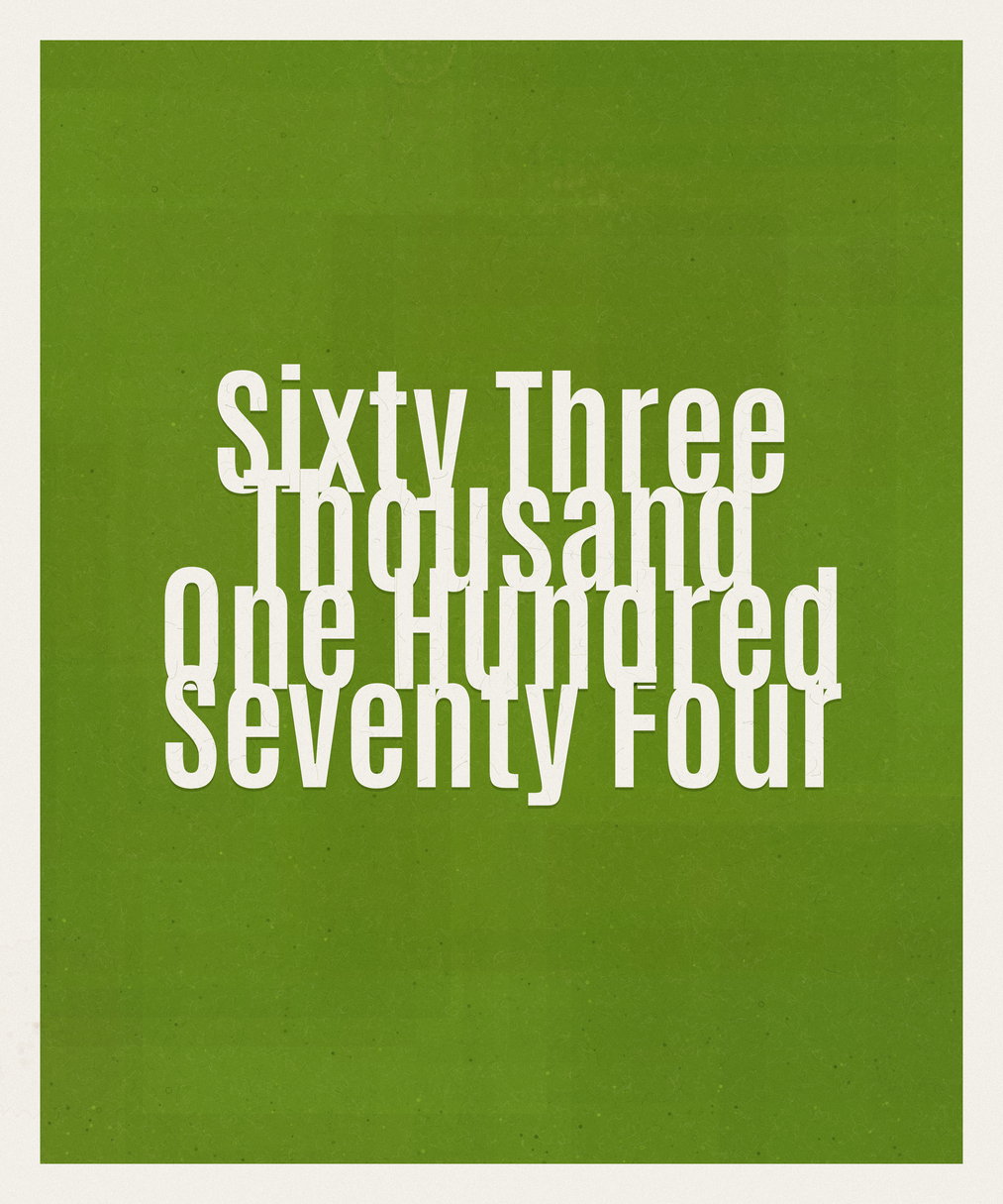 Count #63174
