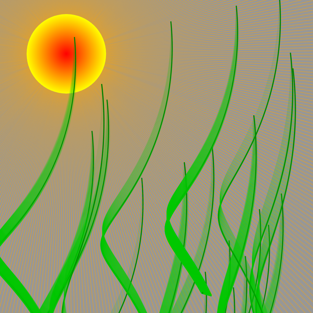 Grass Field Sunset #2