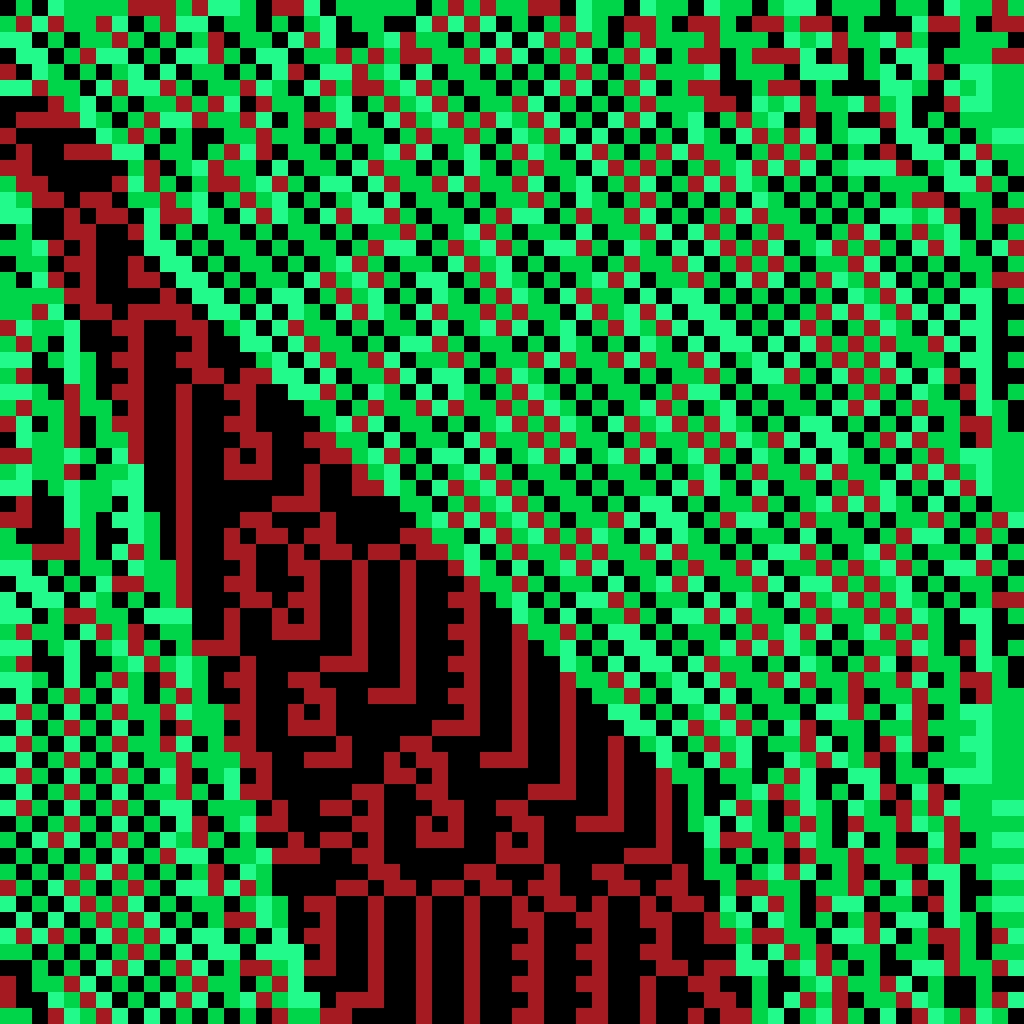 Blending Neighbors Cellular Automata #22