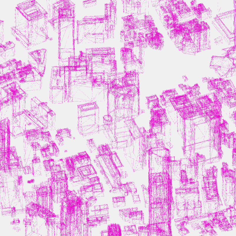 Algorithmic Drawing: Minato City Tokyo #93