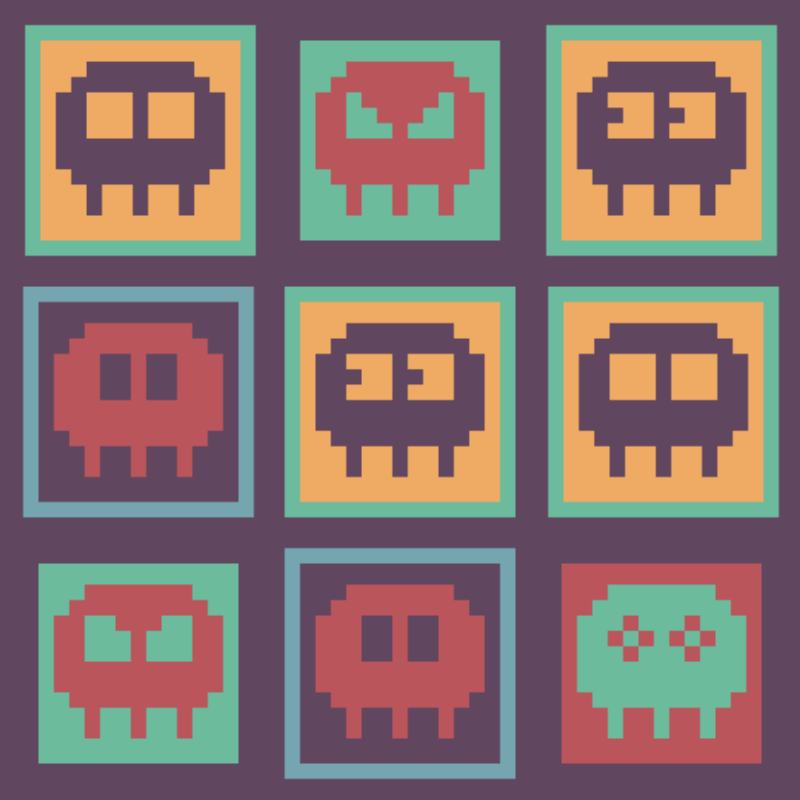 Retro Skulls