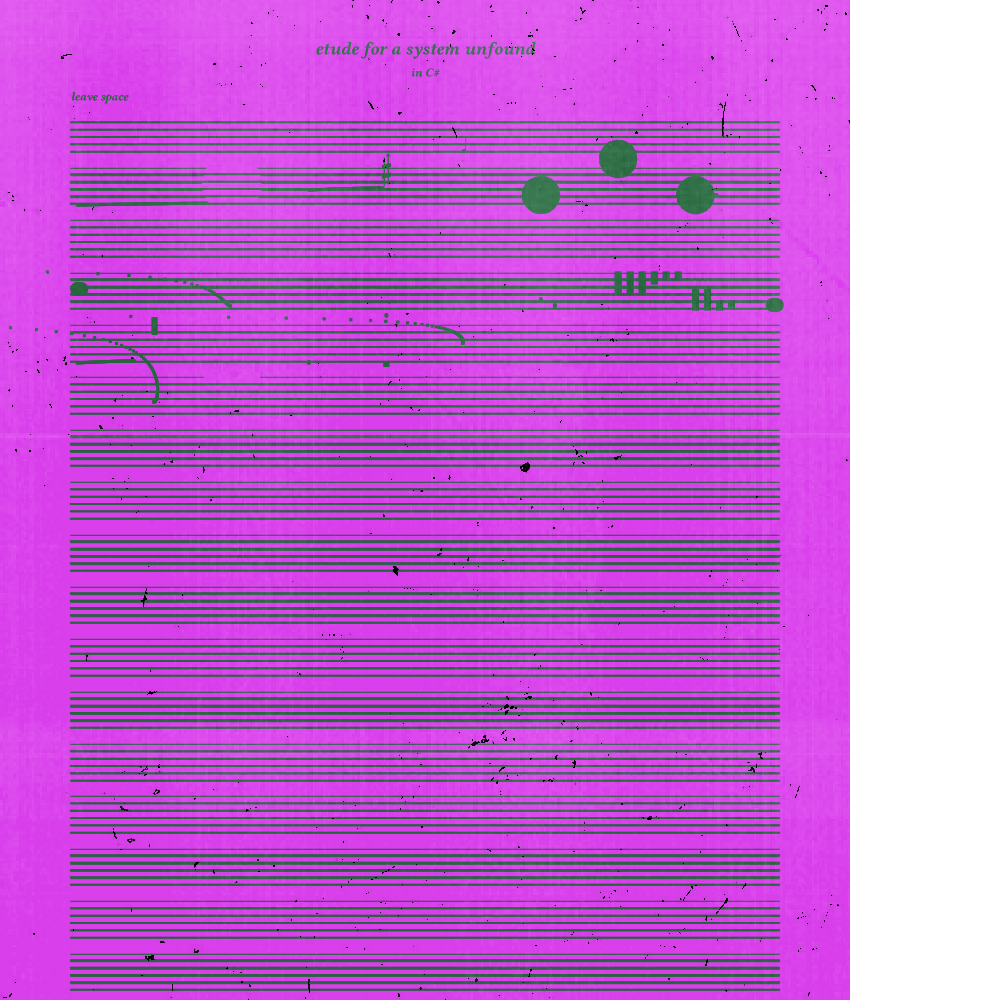 etude for a system unfound #46