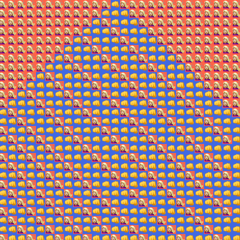 Elementary Cellular Emoji Automata #473