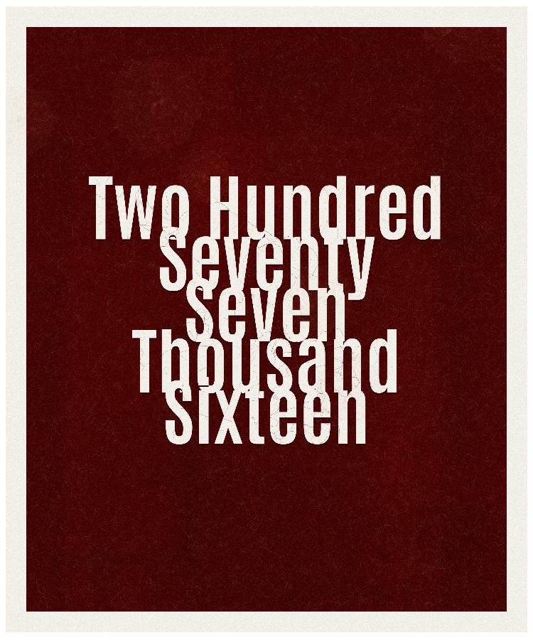 Count #277016