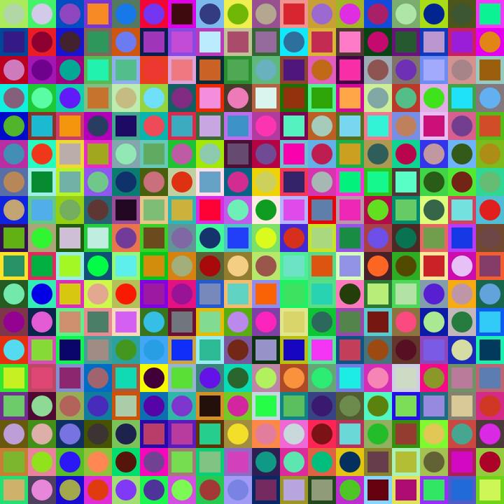 Square Dot Composition #28