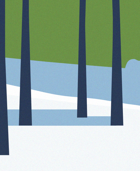 Minimal Snow Landscape #95