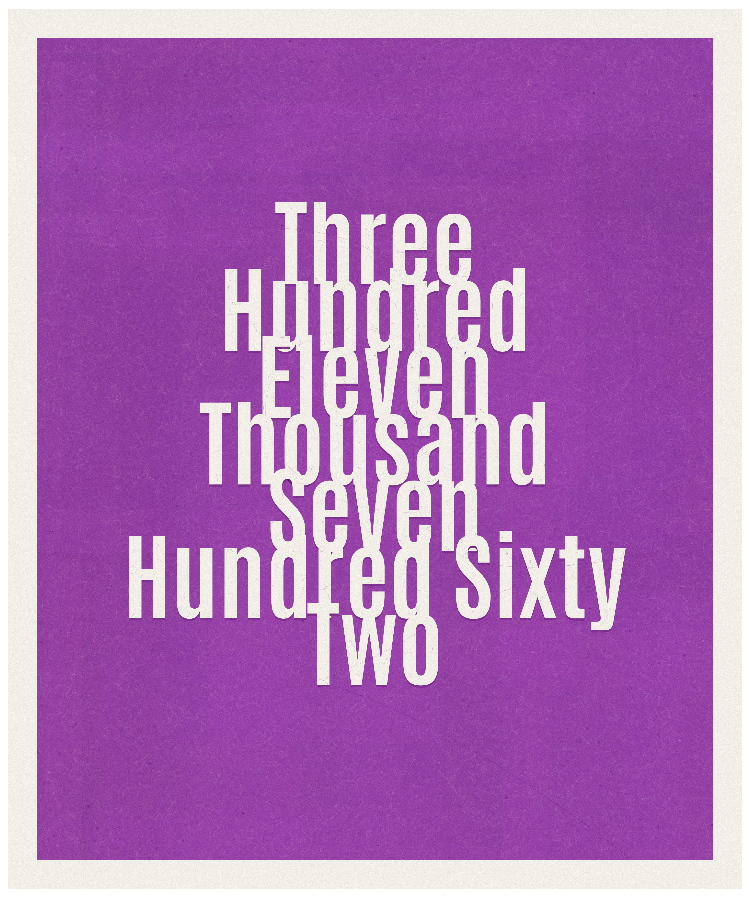 Count #311762